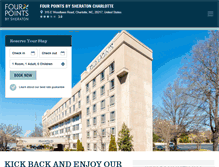 Tablet Screenshot of fourpointscharlotte.com